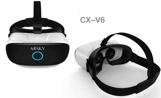 ARSKY CX-V6 가상 현실 폴리머 배터리 3D 헤드셋 글라스 블루투스 와이파이 2K 화면